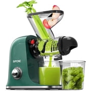 SiFENE 100W Cold Press Juicer Machine, Compact Single Serve Slow Masticating Juicer for Vegetable and Fruit, Easy to Clean, Green