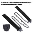 thumbnail image 2 of EGNMCR Msyuusr Pocket Chainsaw 25.6 Inch Survival Saw With Handles, Pocket Rope Saw Portable Folding Hand Chain Saw With Bag For Outdoor Survival Camping Hunting Tree Hand pull chain saw, 2 of 7