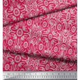 thumbnail image 3 of Soimoi Cotton Poplin Fabric Floral & Moroccan Damask Print Fabric by Yard 56 Inch Wide, 3 of 3