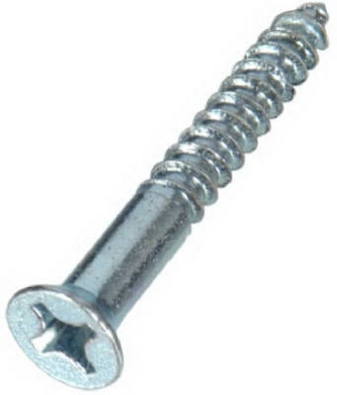 Wood Screws, Zinc, #10 x 2 In., 100-Pk. - 40135