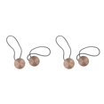thumbnail image 3 of yingyy 1/2/3/5 2 Pieces Curtain Tieback Round Polyester Replacement Simple Style Household Kitchen Sunshade Drape Fixing Fastener Red 2PCS, 3 of 6