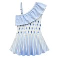 thumbnail image 3 of Toddler Girls Two Piece Swimsuit Summer Elsa Cosplay Bathing Suit, 3 of 6