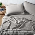 thumbnail image 4 of Bare Home Flannel Sheet Set - 100% Cotton - Deep Pocket - California King, Light Gray, 4-Pieces, 4 of 7