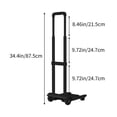 thumbnail image 3 of TopLLC Small Pull Cart Household Portable Picnic Trolley Hand Trolley Trolley Trailer Folding Shopping Carts Trolley for pulling, 3 of 6