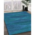 thumbnail image 3 of Ahgly Company Tapis d'Intérieur Ronds Transitionnels Lavables à la Machine Bleu Ciel Profond, 7 Pieds Rond, 3 of 7