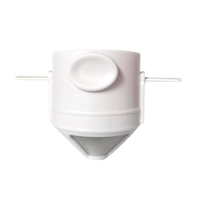 Danhjin Stainless Steel Coffee Cup Coffee Cup Filter Screen Double-layer Portable Hand Brewed Coffee Folding Ear Filter Drip Coffee Coffee Cup