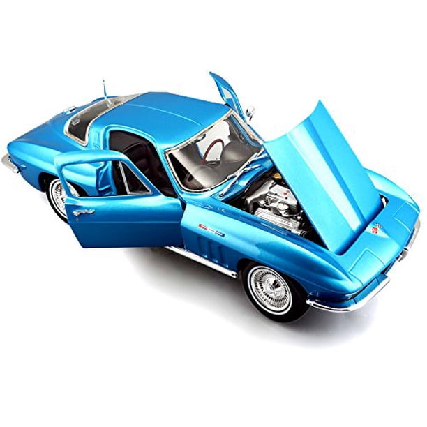 Maisto 1965 Chevrolet Corvette Blue 1/18 Diecast Model Car