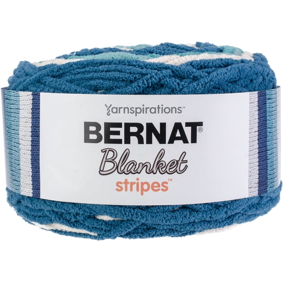 Bernat® Fil Cover Stripes™, Polyester #6 Super Volumineux, 10,5oz/300g, 220 Yards