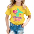thumbnail image 1 of TZEWGL Chemise Décontractée pour Fille Garçon Mignonne à Imprimé Graphique Col Rond Manches Courtes Vêtements pour Infnants Taille 8-9T, 1 of 4