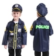 thumbnail image 2 of TOPTIE Costumes de Policier pour Enfants, Uniforme de Police d'Halloween pour Garçons et Filles, 2 of 7