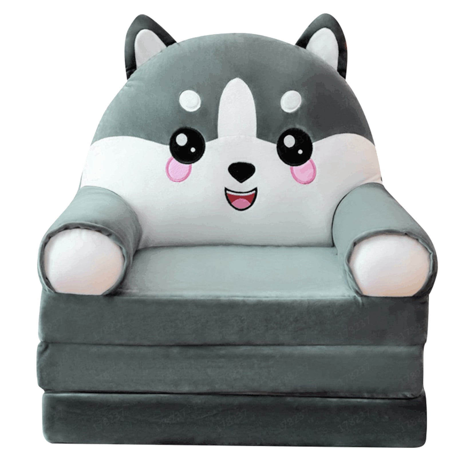 Children's Sofa Leather Shell on Sale Kpamnxio Foldable Kids Sofa Backrest Armchair 2 in 1 Foldable Children Sofa Cute Lazy Sofa Children Flip Sofa Bed for Living Room Bedroom Without Liner Filler