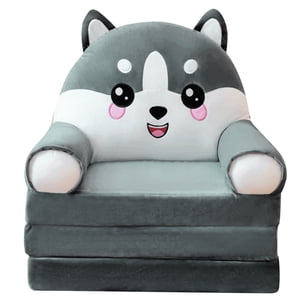 Children's Sofa Leather Shell on Sale Kpamnxio Foldable Kids Sofa Backrest Armchair 2 in 1 Foldable Children Sofa Cute Lazy Sofa Children Flip Sofa Bed for Living Room Bedroom Without Liner Filler