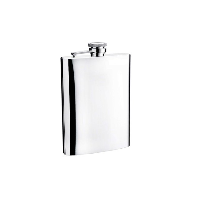 iSavage Flacon de Hanche 9oz Forme Classique Finition Miroir Acier Inoxydable 18/8-YM126