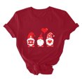 thumbnail image 2 of Meichang T-Shirts de la Saint-Valentin pour Femmes, T-Shirts Graphiques Amusants de la Saint-Valentin, Manches Courtes, Col Rond, T-Shirts de Fête en Liquidation, Cadeaux de la Saint-Valentin, 2 of 5