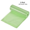thumbnail image 3 of Uxcell Small Trash Bags Garbage Waste Basket Liners for Kitchen Office Bathroom Green, 3 of 5