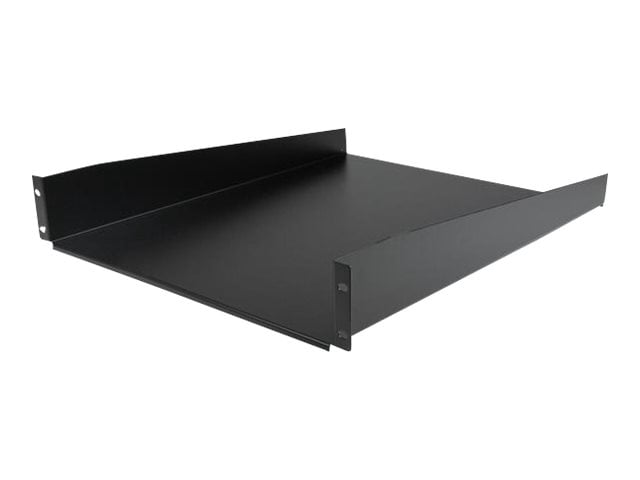 StarTech.com 2U Fixed Server Rack Mount Shelf, 22in Deep Steel Universal Cantilever Tray for 19" AV/Data/Network Equipment Rack with Cage Nuts & Screws, 50lbs Weight Capacity, 22" Deep - 2U Network Rack Shelf (CABSHELF22) - Rack shelf - black - 2U - 22" - for P/N: RK12OD2, RK2433BKM, RK2537BKM, RK3236BKF, RK4236BKB, RK4242BK24, RK4242BK30