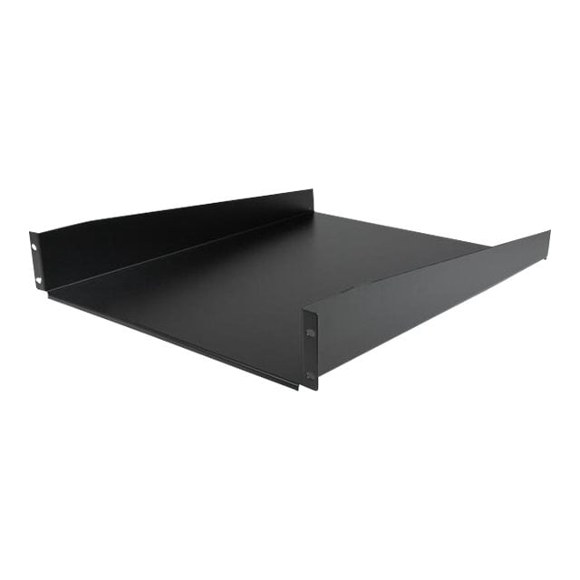 StarTech.com 2U Fixed Server Rack Mount Shelf, 22in Deep Steel Universal Cantilever Tray for 19" AV/Data/Network Equipment Rack with Cage Nuts & Screws, 50lbs Weight Capacity, 22" Deep - 2U Network Rack Shelf (CABSHELF22) - Rack shelf - black - 2U - 22" - for P/N: RK12OD2, RK2433BKM, RK2537BKM, RK3236BKF, RK4236BKB, RK4242BK24, RK4242BK30