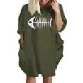 thumbnail image 1 of Robes d'Été pour Femmes avec Poches Hauts Imprimés Décontractés Grande Taille Robes de Plage, 1 of 2