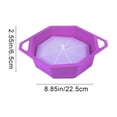 thumbnail image 3 of Iumwxz Food Grade Silicone Popcorn Bowl Foldable Microwave Popcorn Maker with Lid Easy Clean Double Handle Design Multi Color Collapsible Bucket for Movie Night Home Snacks Purple Free Size, 3 of 6