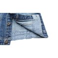 thumbnail image 4 of KIDSCOOL SPACE Little Kid Blue Ripped Plaided Jean Hooded Jacket 6T, 4 of 5