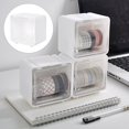 thumbnail image 1 of MesaSe Storage Box Stackable Space-saving Transparent Lid Living Room Bedroom Tape Box Home Desktop Organizer Household Supplies, 1 of 8