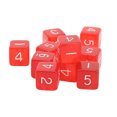 thumbnail image 1 of dés, 30 Pcs Cubes Angle Droit Transparents en Plastique Coloré dés 6 Côtés pour Jeux, 1 of 8