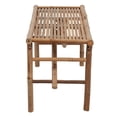 thumbnail image 3 of vidaXL Folding Garden Bench with Cushion 118 cm Bamboo, 3 of 5