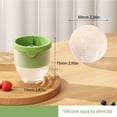 thumbnail image 3 of Oleegame 2PC Baby Popsicle Molds Large Ice 2.4 Inch Clear And Round Ice Cubes For Whiskey Cocktails And More Green, 3 of 9