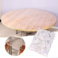 thumbnail image 3 of Économies d'Été! Gspmoly Nappe Jetable Nappe Ronde Housse Protectrice Protecteur de Nappe en Plastique Transparent Protecteur de Nappe Ronde Nappe en Vinyle Économies d'Été, 3 of 9