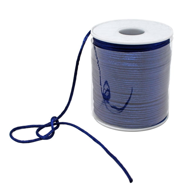 LEEYNEER - 2mm x 100 yards Satin Rattail Cord Shamballa Nylon Macrame Kumihimo string
