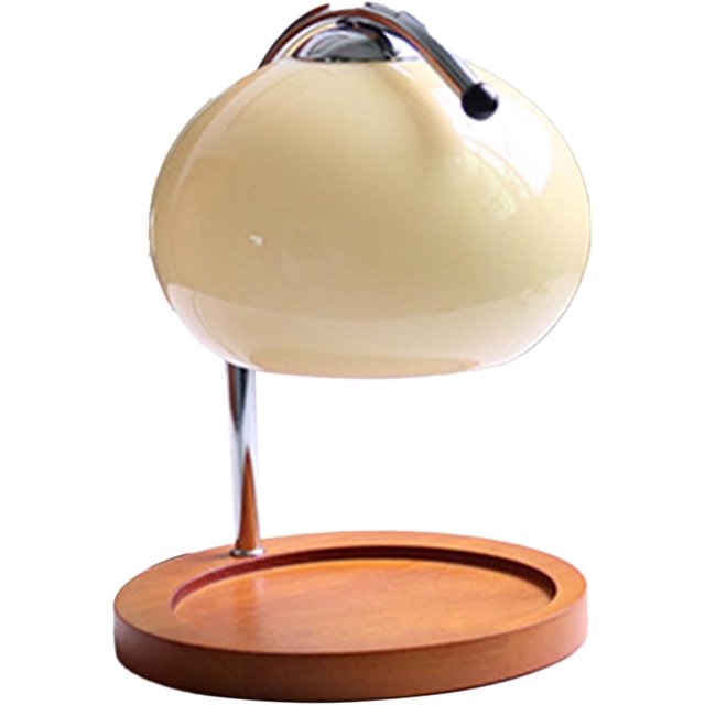 Lampe Chauffe-Bougie Aromathérapie Chauffe-Bougie à Intensité Réglable Rétro Décorative Fondoir de Bougie d'Aromathérapie Lampe de Fusion pour Chambre Bureau Assiette Ronde (Orange)