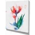 thumbnail image 2 of Red Hand drawn Tulips Sketch - Floral Canvas Art Print, 2 of 4