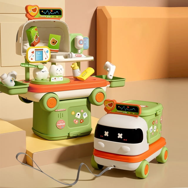 SPOORYYO DIY Toy Kitchen Set, Pretend Play Cooking Tools, Interactive Role Play Toy, Fun Kitchen Accessories, Gift for Boys and Girls