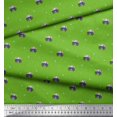 thumbnail image 3 of Soimoi Rayon Fabric Dot & Car Transport Print Sewing Fabric Yard 42 Inch Wide, 3 of 3