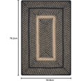 thumbnail image 2 of Homespice Manchester Black Braided Area Rug 20x30 Perfect Braided Mat for Bathroom, Kitchen and Entryway, 2 of 8