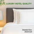 thumbnail image 2 of GOGREEN Bamboo Waterproof Pillow Protector, Breathable Pillow Cover, Cooling Pillow Case Protector with Zipper, Super Soft Pillow Case Cover with Zipper (4 Packs, Standard 20"x26", White), 2 of 12