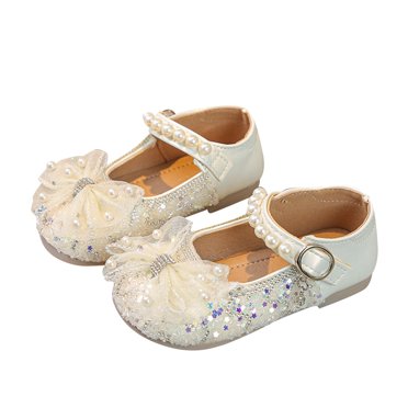 FhsagQ Shoes Girls Slippers Size 3 Purple Girls Sandals Closed Toe Heels Wedding Party Shoes Sequins Bow for Toddler Kids Shoes Slippers Size 3 Kids Sandals Slippers Size 3 White 26