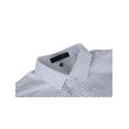 thumbnail image 4 of INSPIRE CHIC Men's Short Sleeves Polka Dots Button Down Shirt White 42, 4 of 7