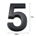 thumbnail image 4 of YAOMOBB Panneau Publicitaire Extérieur Numéro 3D Maison Numéro Autocollant Installation Simple Panneau d'Adresse Moderne, 4 of 7