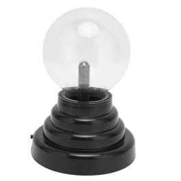 The Dreidel Company Interactive Plasma Ball – 7.75-Inch Nebula Lightning Lamp With Touch-Sensitive Colorful Lights, Plug-In Cord