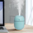 thumbnail image 4 of LED 220ml Indoor Humidifier USB Moisturizing Aroma Powered Moisturizing Aroma Air Diffuser Night Light Column Shape Cool Mist Atomizer Mini Green, 4 of 9