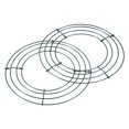 thumbnail image 1 of Unique Bargains 8' Metal Wire Wreath Frame Christmas Holiday Form Hanger, Green 2 Pack, 1 of 5
