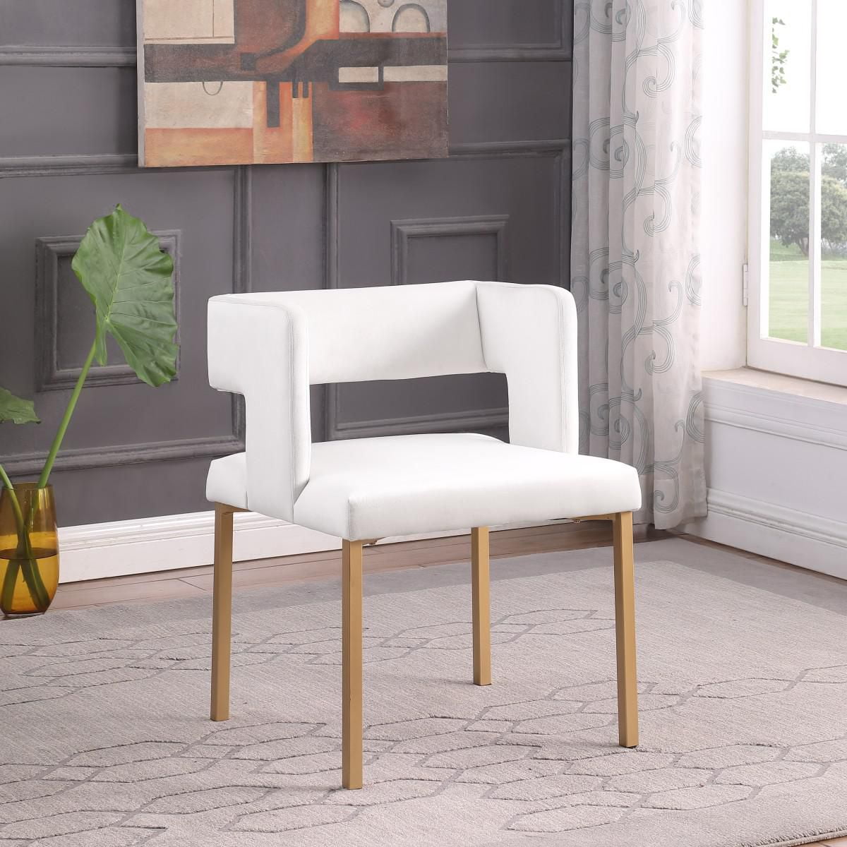 Chaise de salle à manger Alice, ensemble de 2, Beige