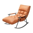 thumbnail image 1 of simhoa Rocking Chair Adjustable Backrest Casual Armchair for Bedroom Camping Office Orange, 1 of 8