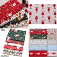 thumbnail image 5 of Ruibeauty 10Pcs Christmas Cotton Festive Fabric Patchwork Cloth DIY Craft Sewing, 5 of 5