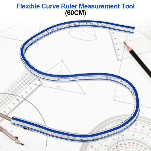 Garosa Règle de Courbe Flexible Outil de Mesure pour Dessin Peinture Graphiques et Conception de Vêtements, Règle, Règle de Mesure