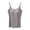 Grey, variant on lcziwo Women Tank Top with Built in Bra Adjustable Spaghetti Strap Camisole Base Layer Cami Undershirt Casual Workout Yoga Tops on Sale White M