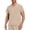 Khaki, variant on Amzcrzy Scrubs for Men Solid Color V Neck Scrub Tops Fashion Short Sleeve Workwear Nursing Scrubs with Pockets