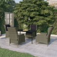 thumbnail image 1 of vidaXL 5 Piece Garden Dining Set Brown, 1 of 4