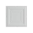 thumbnail image 2 of Fasade Easy Installation Portrait Matte White Glue Up Ceiling Tile/ Ceiling Panel (12" X 12" Sample), 2 of 3